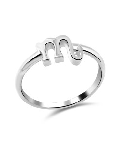 Scorpio Zodiac Silver Ring NSR-438